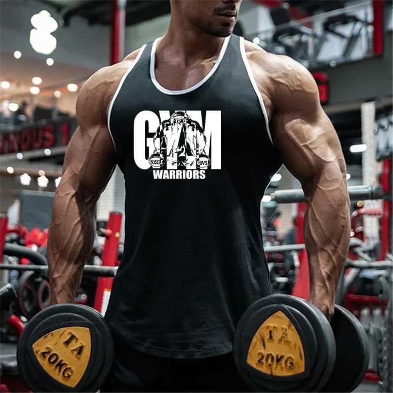 Gym Bodybuilding Workout Muscle Tank Tops Summer Cool Cotton Breathable Sleeveless T-Shirts Mens Fitness Running Sport Singlets X250821