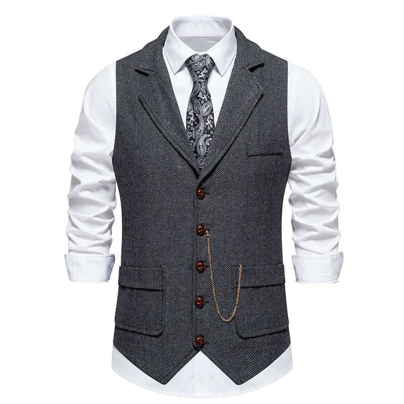 Printemps d'été Nouvelle taille européenne Chaîne Chaîne pour hommes Vest B5