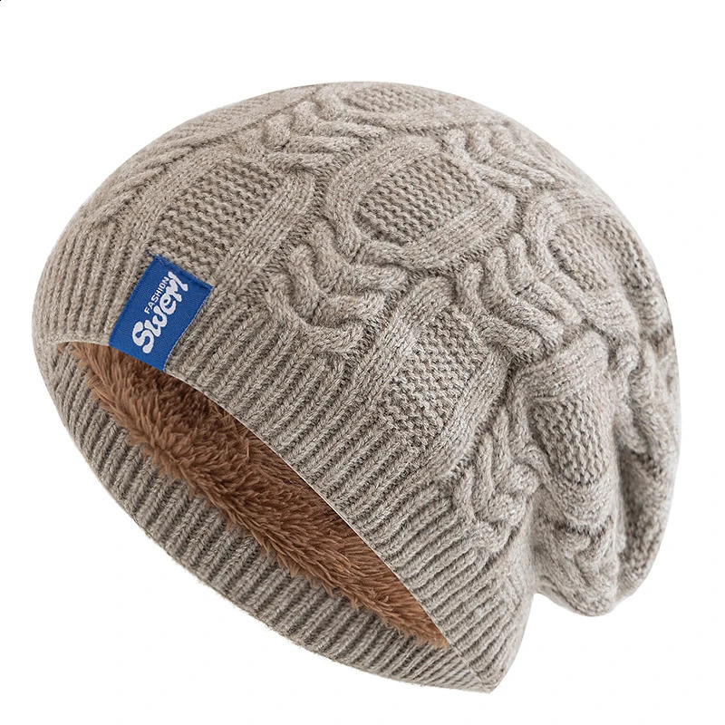 Unisex Fashion Slouchy Beanie Hat Warm Cap Soft Winter Hat For Men Women Outdoor Thicken Ski Sports Knitted Hat250812