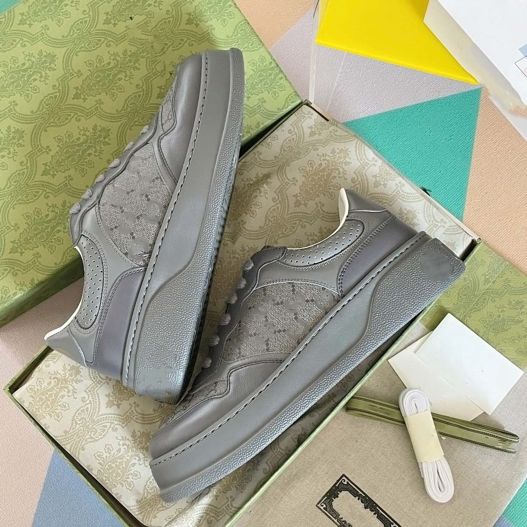 Designers Shoes Men Women White leather retro sneakers Trainer 4cm Thick Bottom trainer Genuine Leather Luxury Casual Shoe Outdoor Sneakers 8.20 04