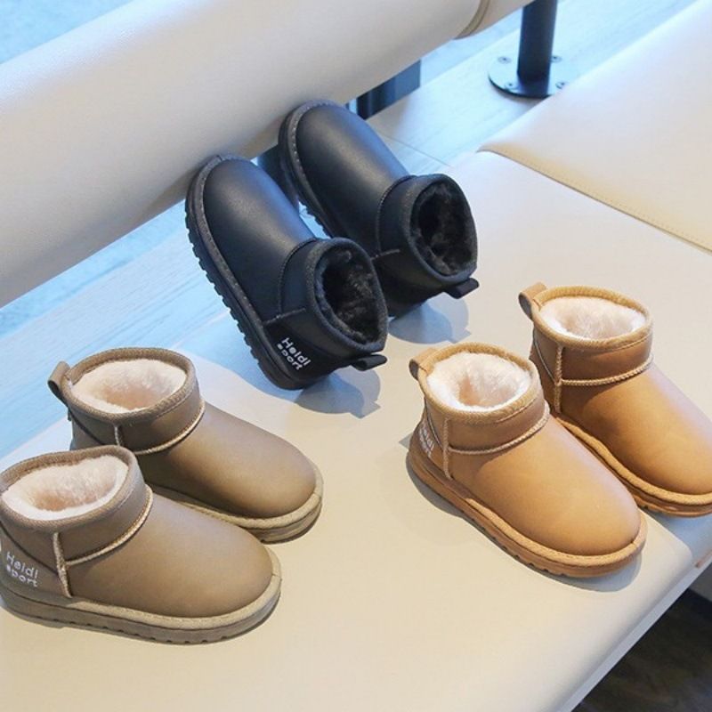 Children Snow Boots Winter Kid Cotton Shoes Fashion Non-slip Soft Toddler Girl Shoes Walkfashion Boy Plus Velvet Thick Warm Boots Size 25 - 36 W0498