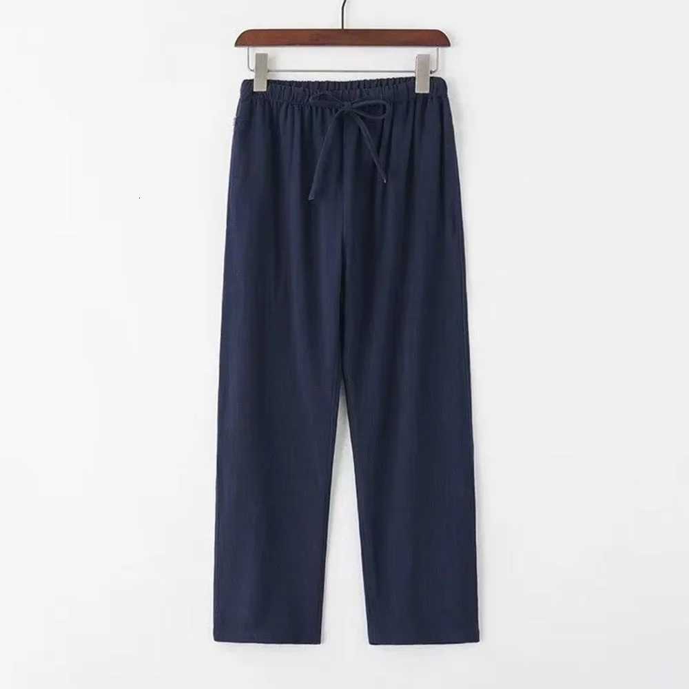 Chinese Style Vintage Cotton Linen Pants for Men Summer Breathable Lightweight Large Size Beach Hawaiian Pants XJ250821