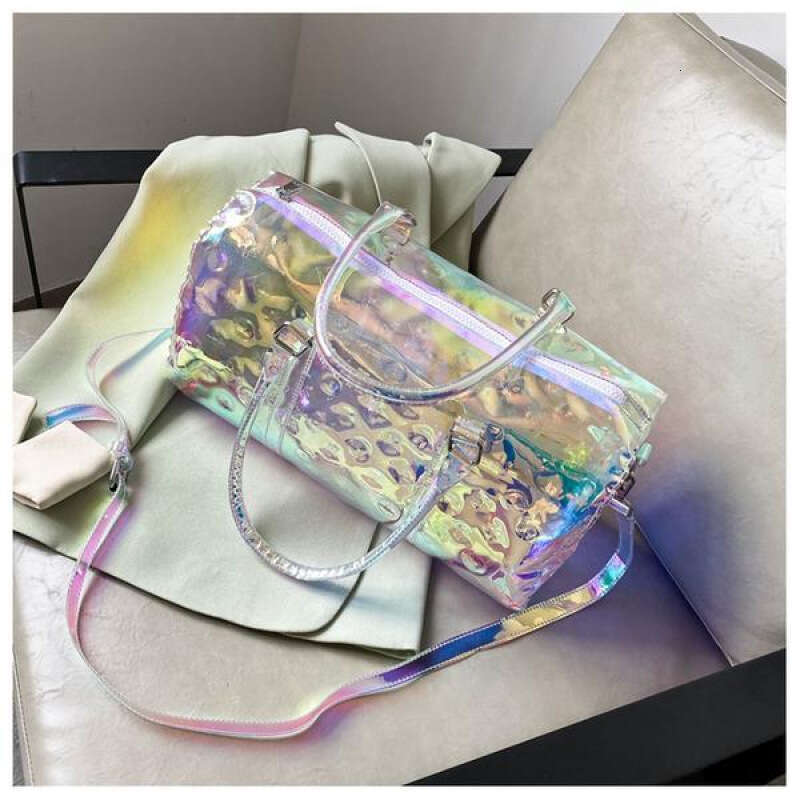 Vendre à chaud Été à la mode Nouvelle gelée Laser Travel Beach Swimming Large Fitness Fitness Men's Sports Women's Yoga Bag-On-Bag Designer Sacs