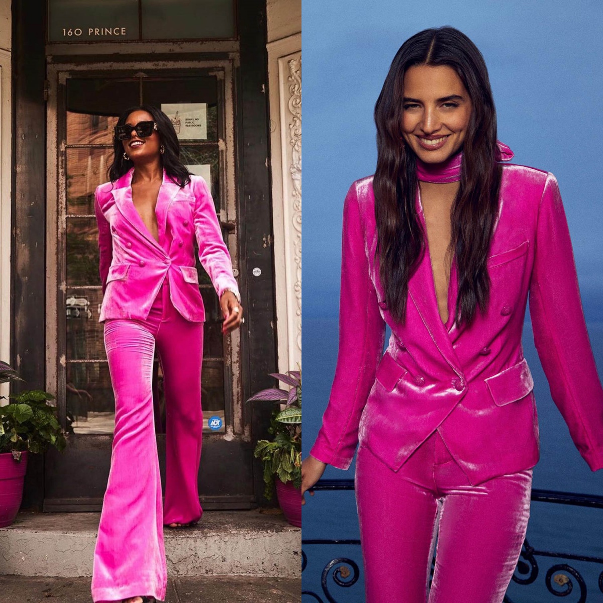 Customized Velvet Women Pants Suit Celebrity Lady Peaked Lapel Wear Evening Party Wedding Formal 2 Pieces