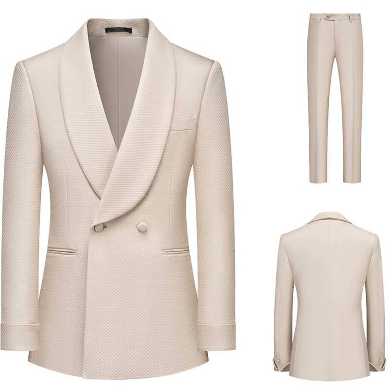 Deux pièces de printemps nouveau style coréen de banlieue coréen pour hommes de costume à la mode petite veste de style occidental clair veste pr