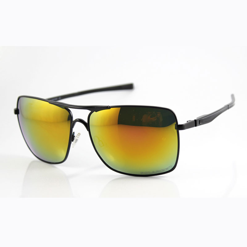 Squared Sunglasses Mens Designer OO4063 Metal Black Frames Glasses Ladys Fashion Fire Lens Classic Outdoor Eyewear With Box 63mm Polarized