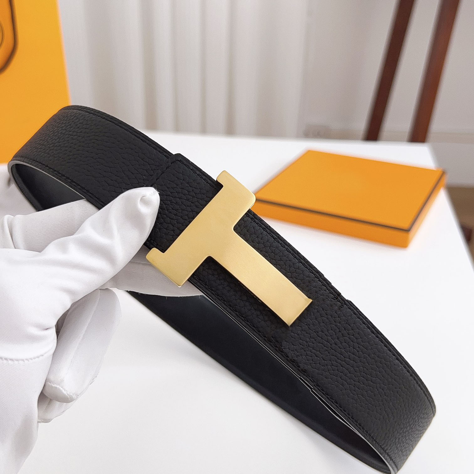 Belt designer belt for man women10A genuine leather belts width 3.8cm letter Adjustable size daily matching birthday Christmas gift exquisite gift b