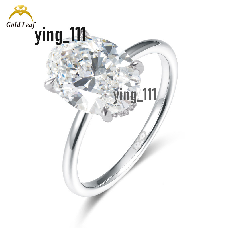 IGI Certified 14k 18k Solid Gold Lab Grown Diamond Ring 1CT-3CT DEF CVD HPHT Oval Ring