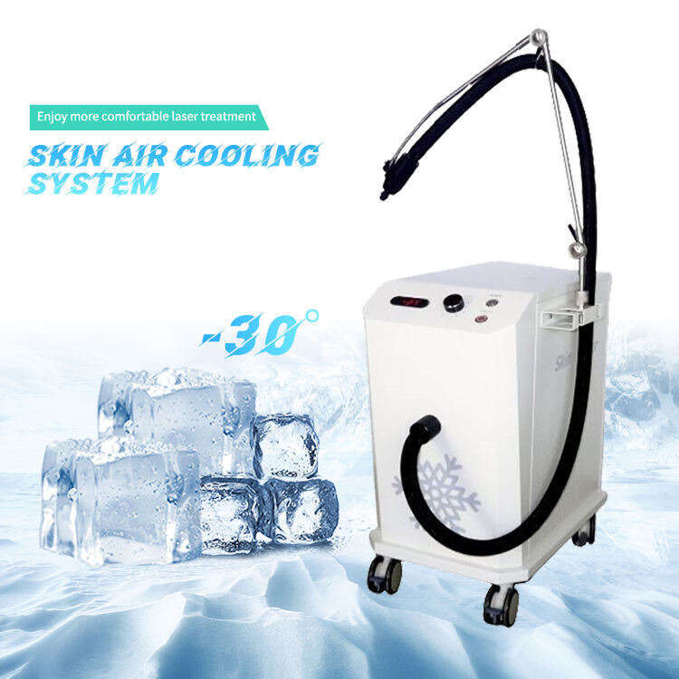 OEM ODM Pain Treatment Temporary Local Anesthesia Cryo Skin Therapy Cooled Air Chiller Device For Tattoo Removal Laser Treatment Skin Calm