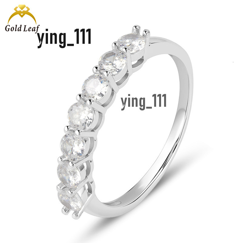 Factory Price 925 Silver Round D VVS1 Moissanite Ring with GRA Certificate for Womens