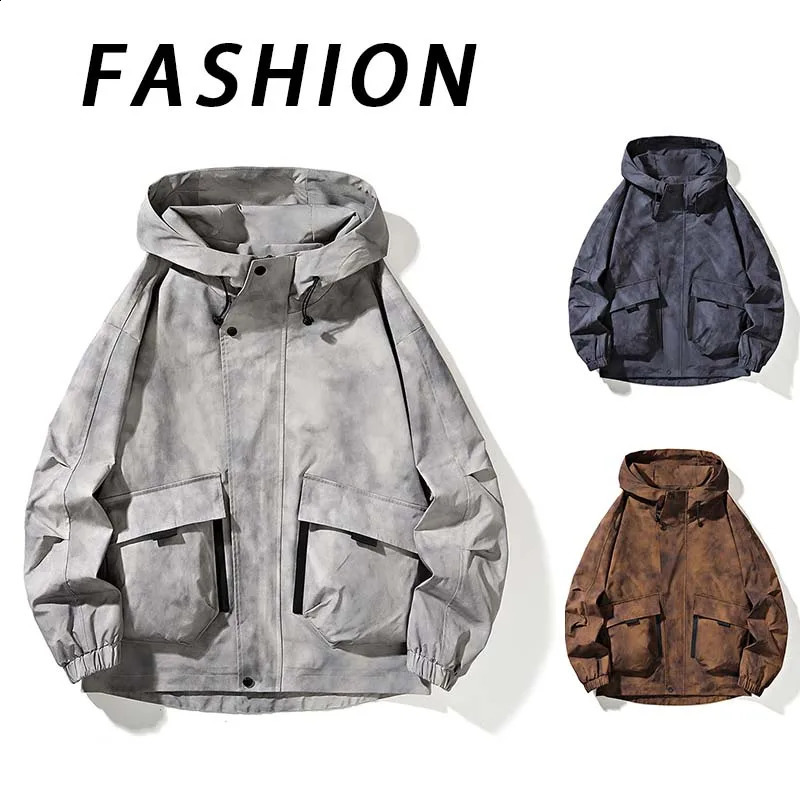 Spring Autumn Thin Texture n Jacket Mens Outdoor Mountaineering Coats Women Windproof Windbreaker Sports Loose 250822