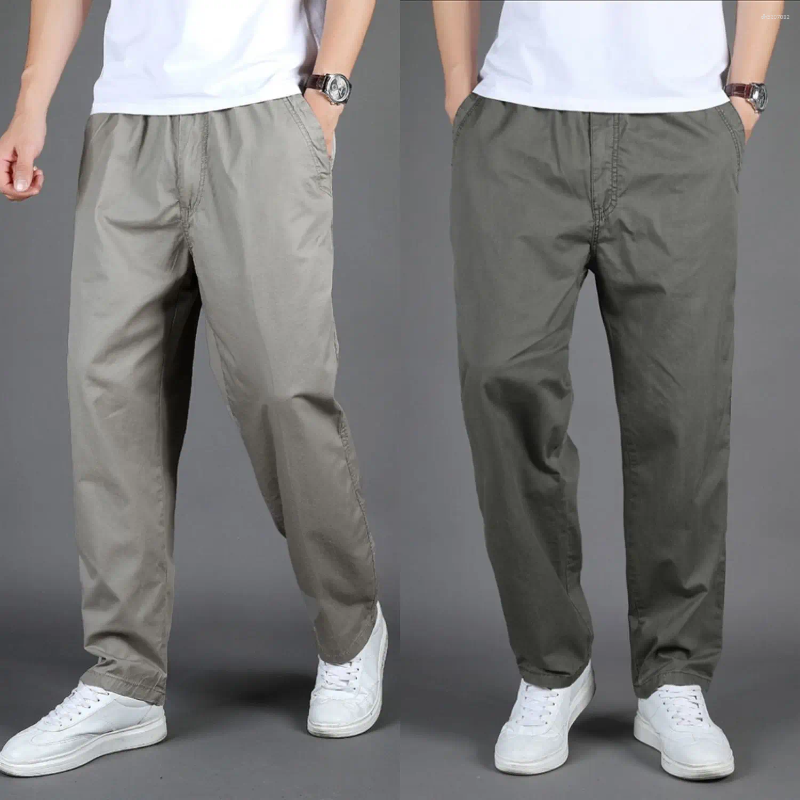 Men's Pants Casual Spring Autumn Pure Cotton Loose Cargo