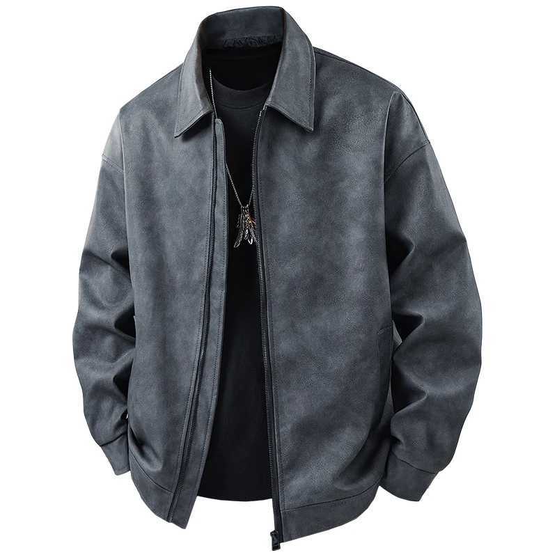 Autumn Winter Outdoor Trend Windproof and Warm Imitation Leather Jacket Comfortable Fashionable Breathable Mens Jacket X250822