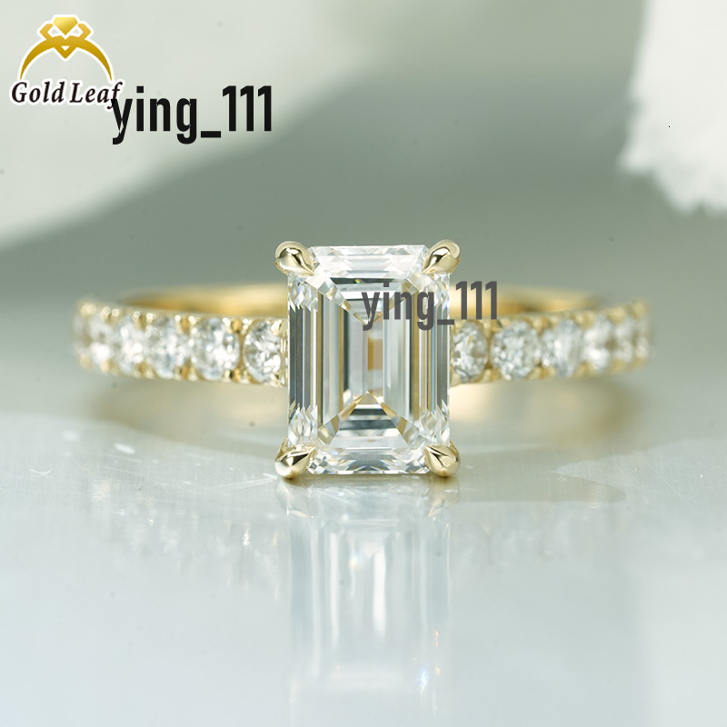 Lab Grown Diamond Solitaire Ring Emerald Cut 1.5ct E VS IGI Certificated CVD HPHT Lab Diamond 14k Gold Ring Jewelry