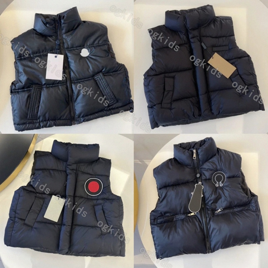 kids designer Waistcoat coats toddlers black Jackets clothes Baby children kids winter boys girls youth outdoor Warm Black coat A6zI#-image-1072195710