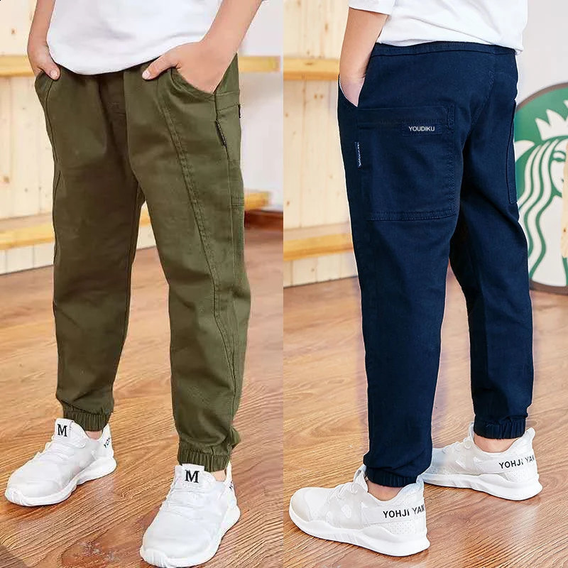Spring Autumn Cotton Boys Pants Children Trousers Casual Kids Sports Pants 3 4 5 6 7 8 9 10 11 12 13 Years Teenager Boys Clothes250821
