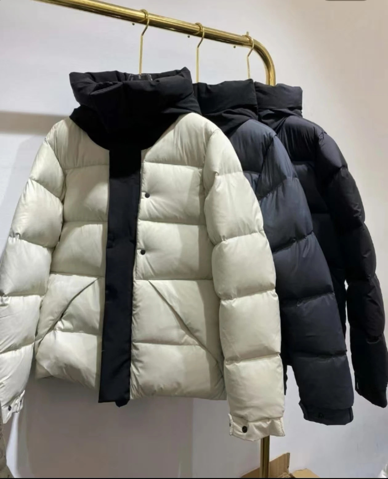 Autumn And Winter Style Men White Duck Down Warmer Jacket 250819