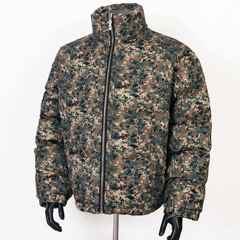 Men THUG CLUB Digital Camouflage Puffers Coats Jackets / Down Coats Vest Cotton Thicken Warm Winter #C33 250819