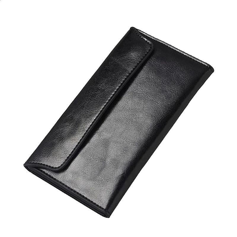 Slim authentique cuir femmes portefeuille femelle Long Cutch Coin RAPS Portefeuilles et sacs à sac