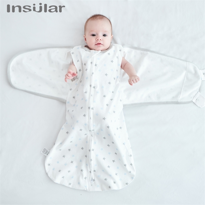 Insular Four Seasons bébé coton pur anti-cholaire Sac de couchage bébé anti-coups