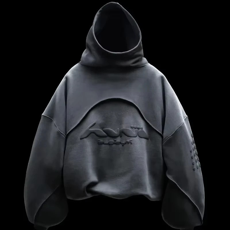 American Fashion Joker Hip Hop Pullover Hoodie Men Street Y2K Casual Loose Sweatshirt Unisex Punk Rock Fleece Padded Hoodie 250818