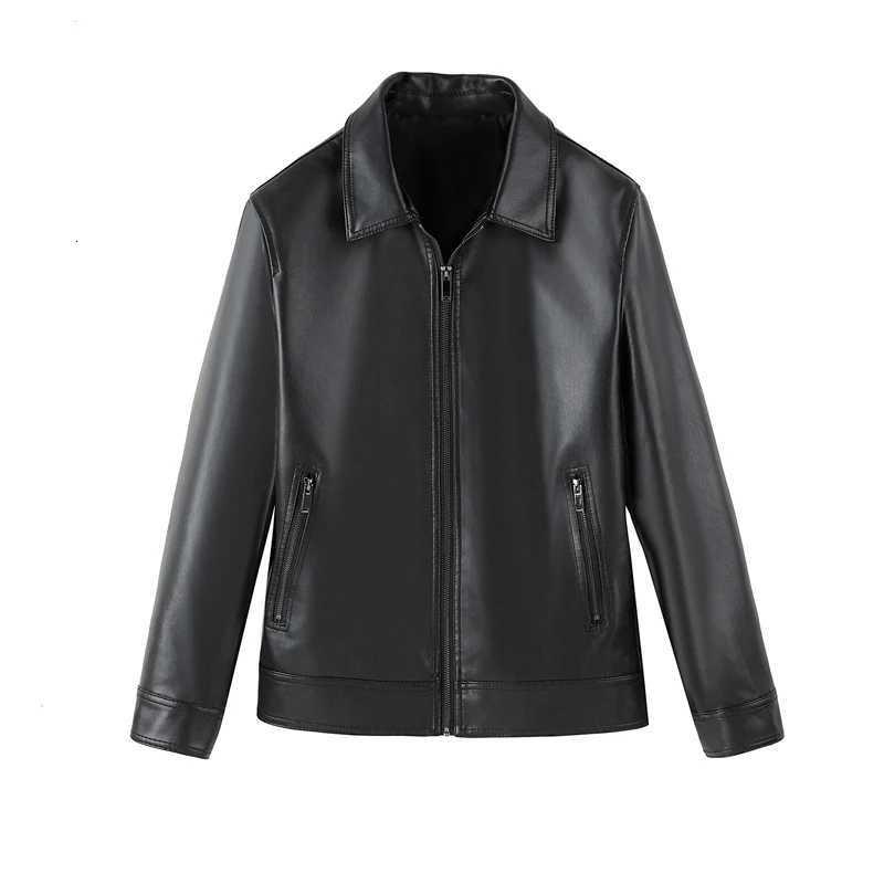 Mens Winter Faux Leather Turn Down Collar Warm Coat Windproof High Quality Mens PU Leather Jacket Motorcycle Casual Clothing X250822