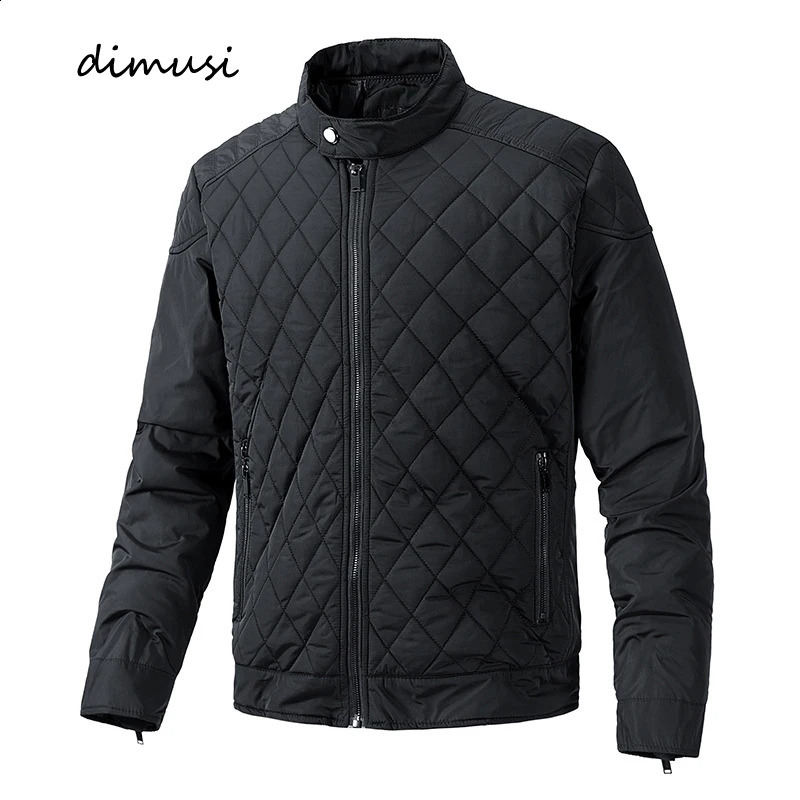 Autumn Winter Mens Bomber Jackets Fashion Stand Collar Thicken Warm CottonPadded Coats Men Retro Slim Fit Windbreaker Jacket 250822