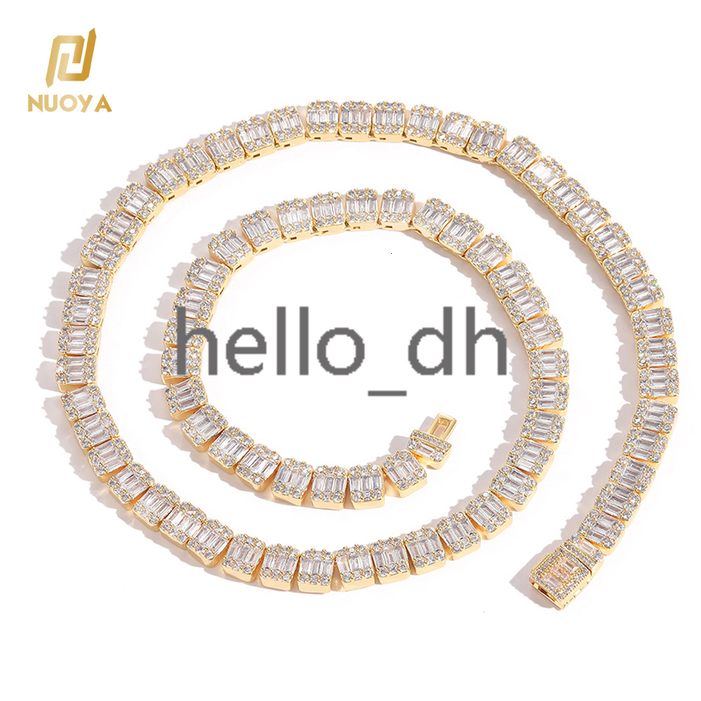 Chaîne de tennis de sucre de luxe à style chaud Miami Chaîne cubaine pour hommes Collier hip hop