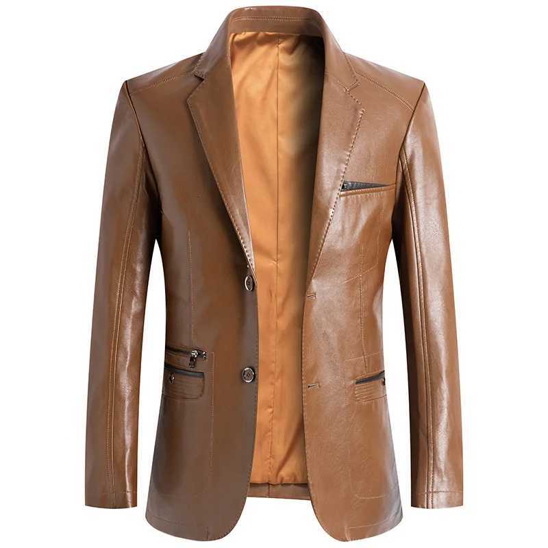 2025 Autumn Jacket Men Solid Color Leather Coat Jacket Casual Motorcycle Biker Coat Leather Jackets for Men Big Size 6XL 7XL X250822