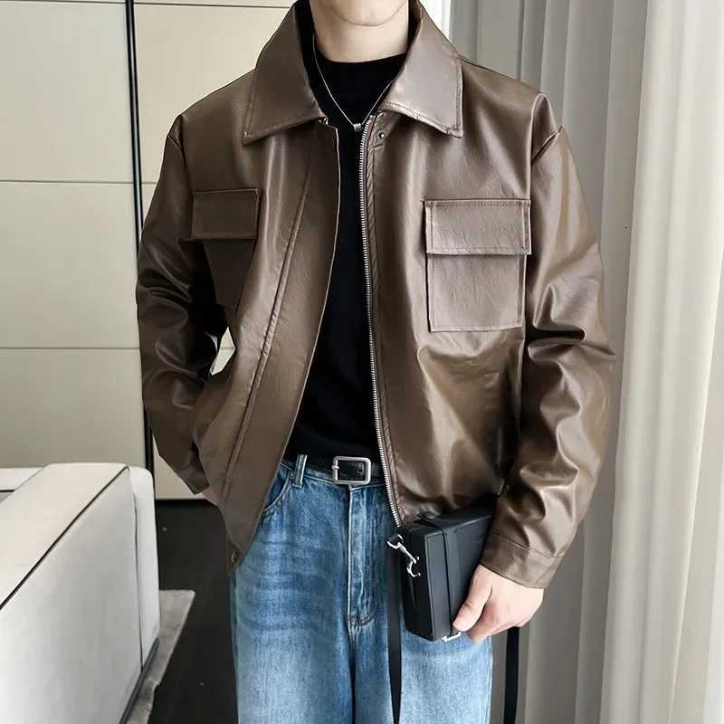2024 Nouvelle veste en cuir en cuir en vrac en cuir en cuir en cuir en cuir en cuir en cuir en cuir coréen co-tonnes d'automne coréen x250822