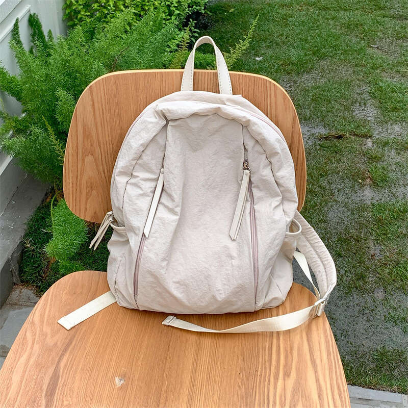 Korean Style For Women, High School And College Students, Casual Commuting, Large Capacity Laptop Bag, Lightweight Nylon Backpack B5
