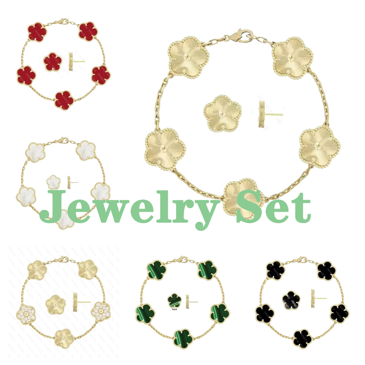 boucles d'oreilles de créateurs bijoux boucles d'oreilles boucles d'oreilles Boucles de créateur Bracelet Bracelet Plaque en or 18K avec coquille
