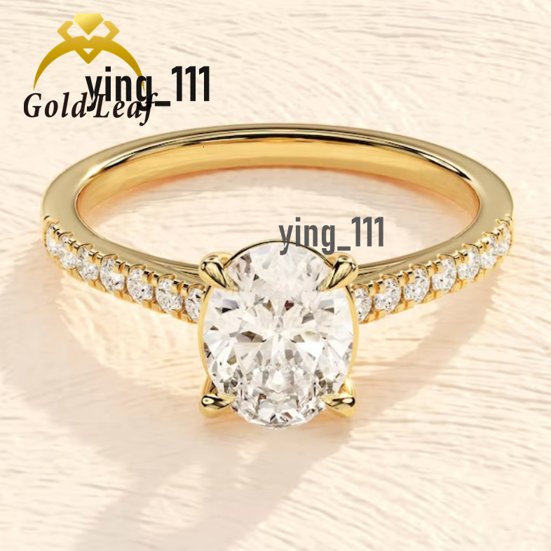 Fine Jewelry 14K Gold LGl VVS Lab Grown Diamond Wedding Ring Luxury Woman Diamond Engagement Ring Gold Wedding Ring