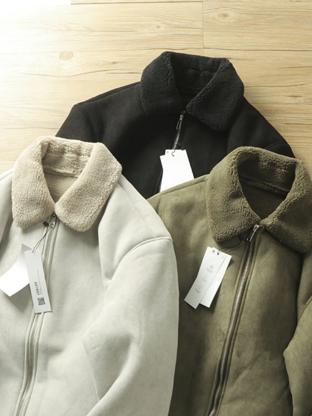 Warm Thiened Suede Collar Mens Jaet Cotton Coat Faion Urban Sle Stand Fit Winter Outerwear Regular Length 250822