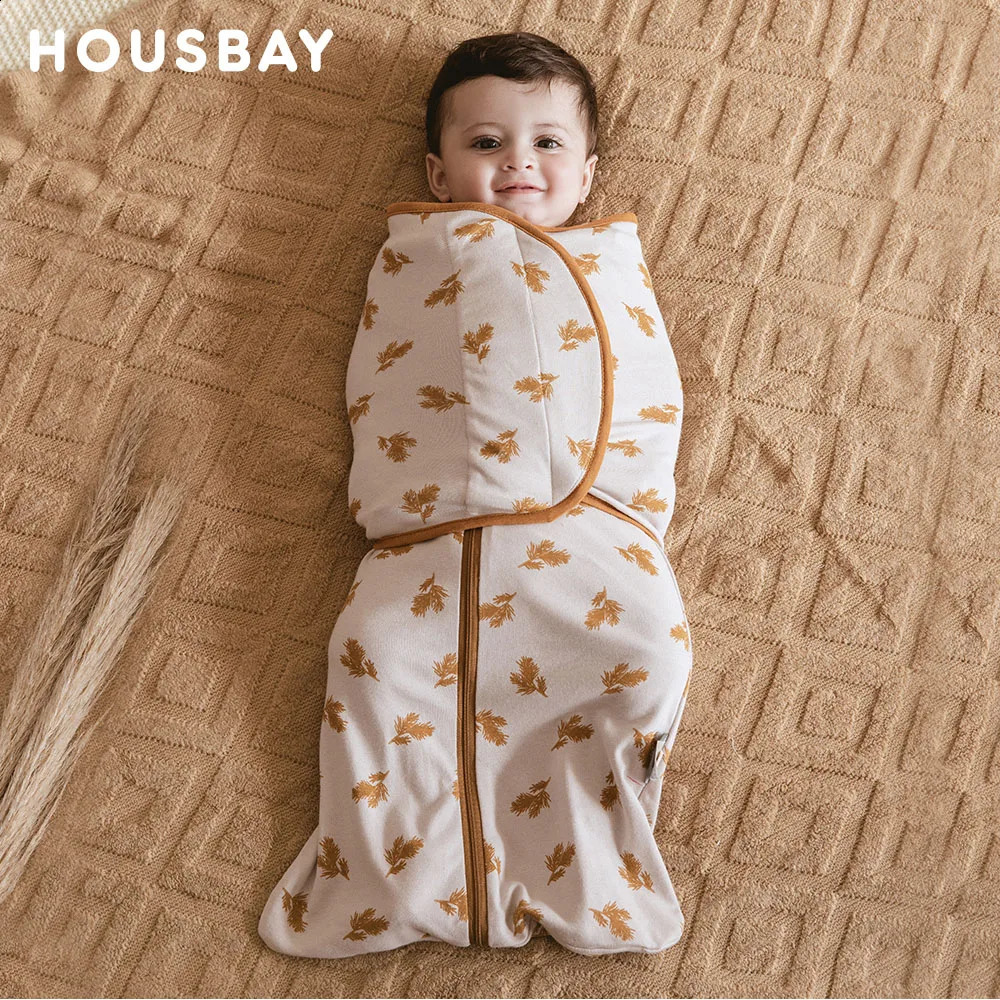 Sac de couchage pour bébés 0 à 6 mois nés bébé Swaddle enveloppe amovible Baby Sleep Sack Sans manches sans manche Summer250821