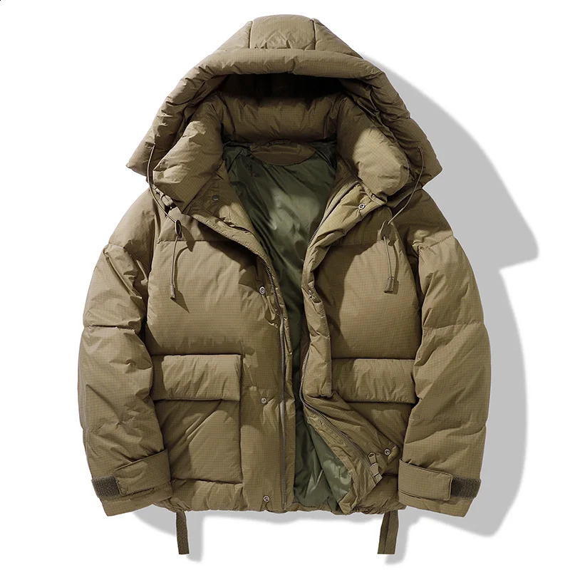 Mens Winter Down Jacket Warm Coat Mountain Hard Waer Waterproof Windbreak Loose The European And American Style 250819