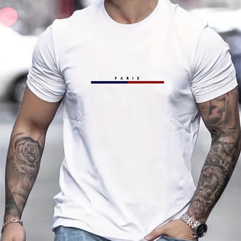 2025 Digital Print Super Elastic Casual Short-Sleeved Mens Daily Party Home Social T-Shirt Solid Color Vintage Streetwear250822ww