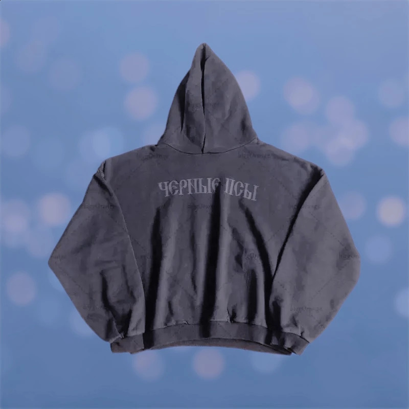 Street European American Retro Harajuku Sweatshirt Solid Color Classic Letter Printed Hoodie Casual Versatile Fashion Clothing 250815