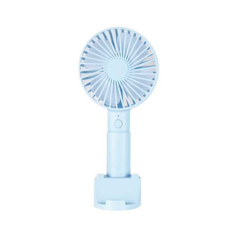 New handheld portable fan USB charging 3-speed mirror outlet KC certified vertical small fan gift customization L250822-image-800538822