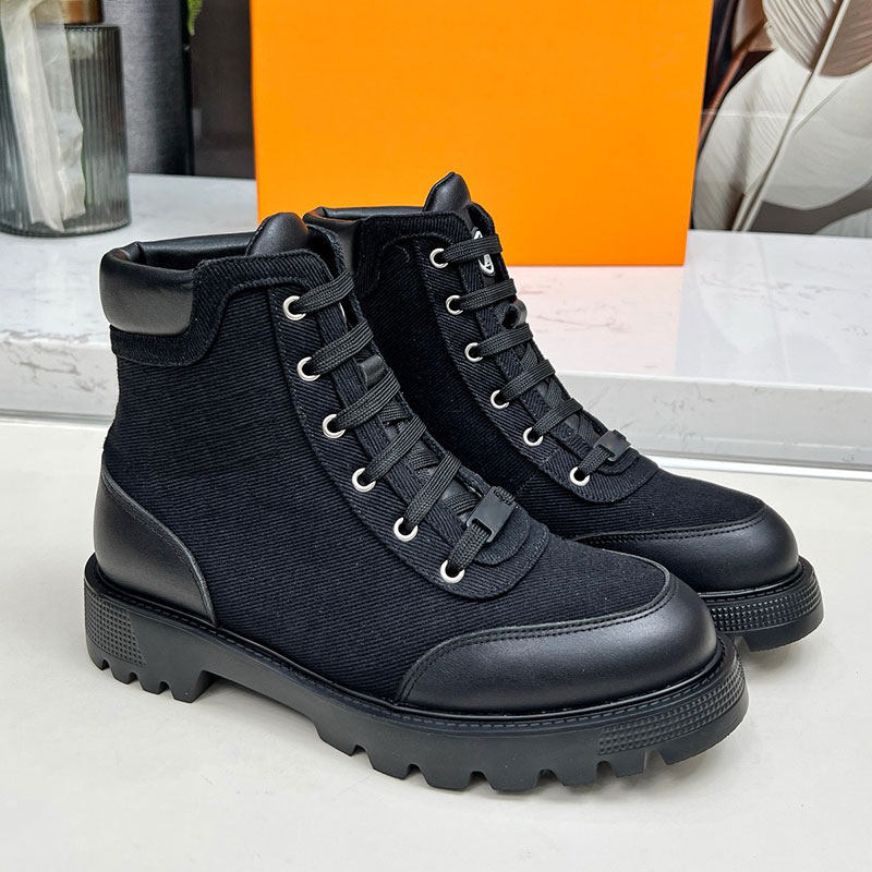 Territory bottes plates femmes bottes courtes à la mode dames bottes à lacets bottes de créateur en cuir de vachette gaufré semelle extérieure en