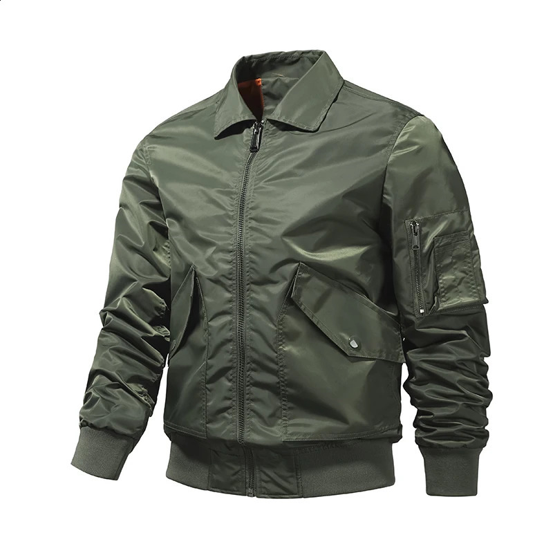 Automn Saison Air Force MA1 Jacket Pilot Mens Color Color Baseball Costume surdimensionné pour hommes Veste de travail Fashion 250818