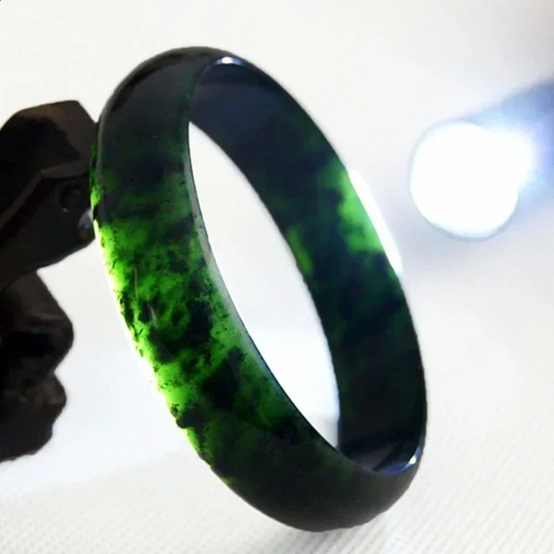 Natural Dark Green Jade Bracelet Medicine Stone Female Jade Bracelet Accessories Bangles for Women Bangle Bracelet250812