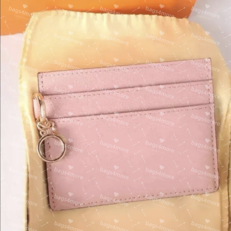 Porte-cartes de mode pour les petites articles en cuir des femmes vendues avec un emballage de boîte en cuir en relief