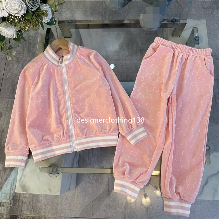 Ensembles pour enfants du printemps et automne pour garçons et filles Vêtements bébé ensemble deux pièces designer pour enfants à glissière