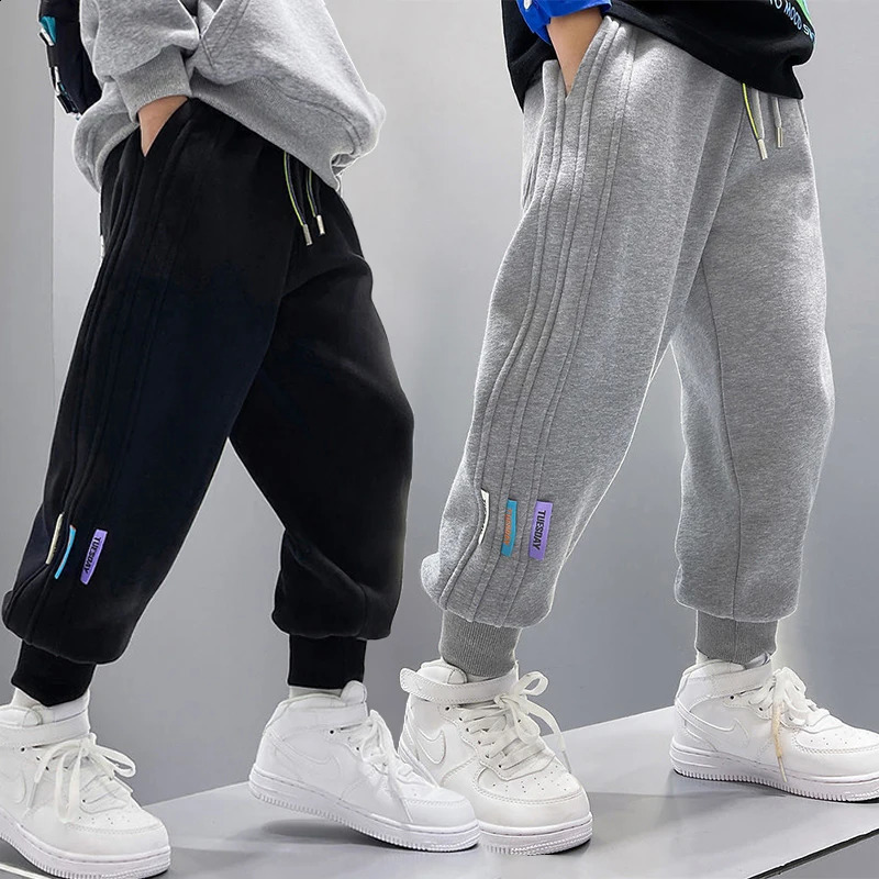 Pantalon de garçons décontractés de printemps Automne pantalon à rayures en vrac pour enfants pour enfants adolescents sport vêtements 3-10 ans25