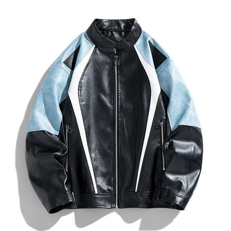 Spring 2025 Leather Jacket Men Top Grade Designer Casual Fashion Faux Leather Jacket Male Biker Classic Outerwear Coats X250822