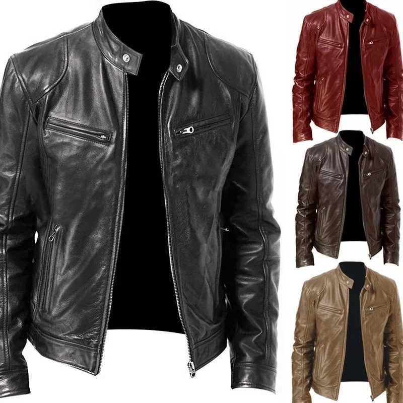 Spliced Faux Leather Men Coats Solid Long Sleeve Cardigan Zipper Suede Outerwear Smart Casual Loose Pockets Solid Winter X250822
