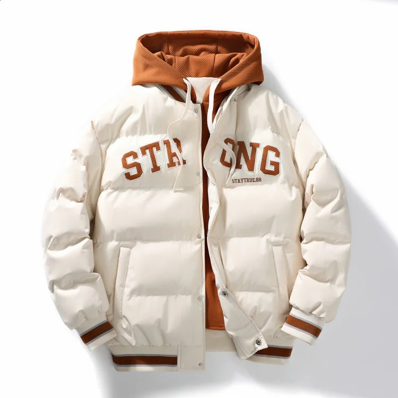 Male Warm Winter Mens Parkas Thick Warm Jackets Multi-Pockets Casual Hooded Windbreaker Padding Thermal Coat Plus Size 250822