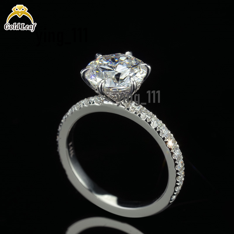 IGI D VVS Lab Grown Diamonds 1ct 2ct Engagement Ring 14k White Gold Jewelry for Women
