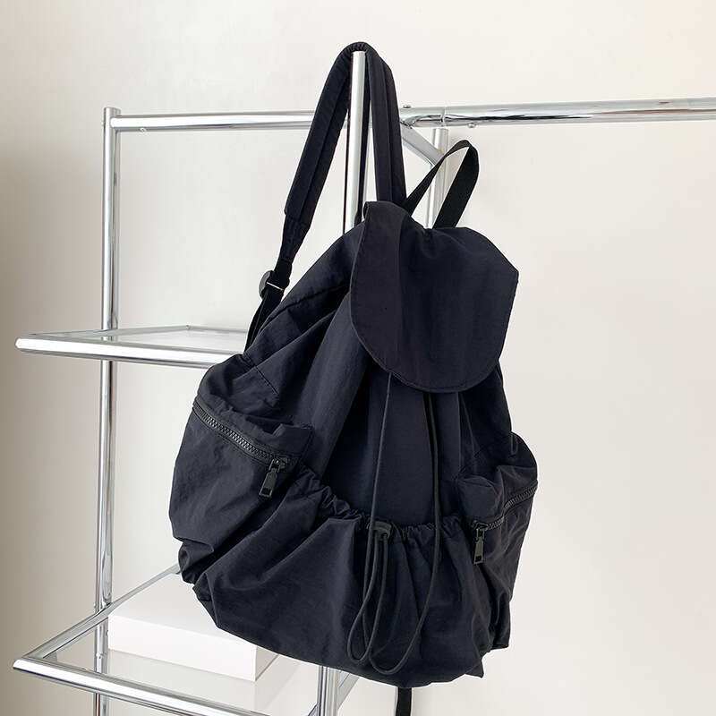 Japanese And Korean Niche Nylon Canvas Bag Casual Simple For Women Daily Practical Large Capacity Commuter Backpack B5